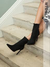 black heeled boots