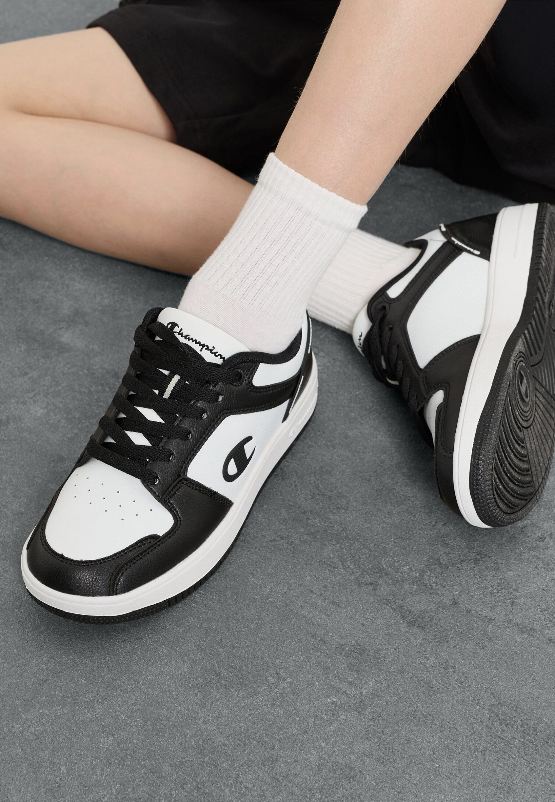 black and white trainers