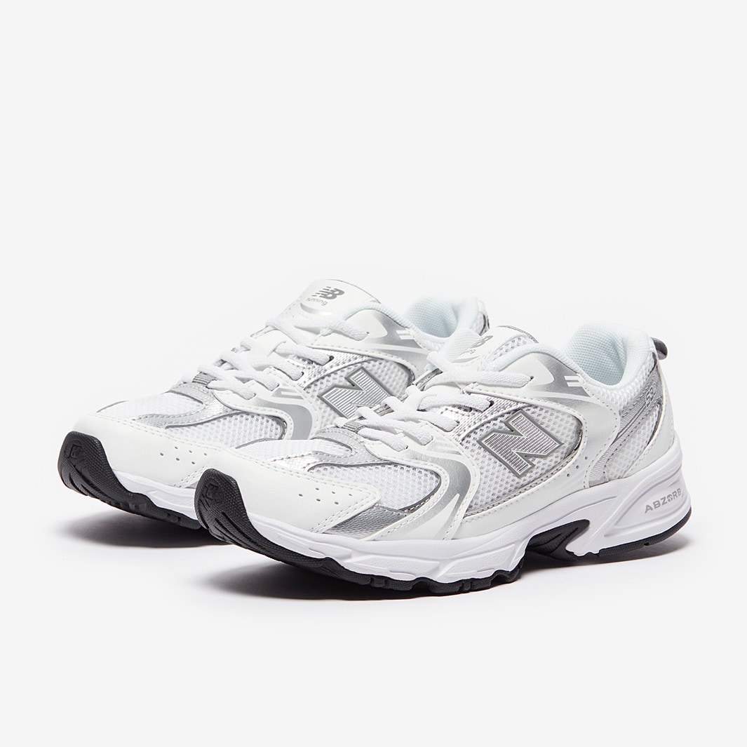 new balance white trainers